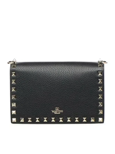 Valentino Garavani Chic Mini Rockstud Handbag In Black