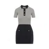 Valentino Multicolor Cotton Mini Dress In Tan