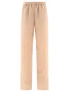 Valentino Toile Iconographe Silk Pants In Pink