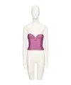 Valentino Silk Polka-dot Top In Rose Dew/black