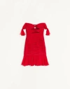 Valentino Chiffon Short Dress Woman Paris 42 In Red