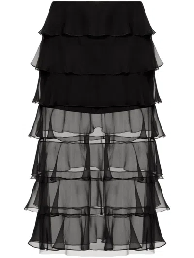 VALENTINO CHIFFON SKIRT - WOMEN'S - SILK