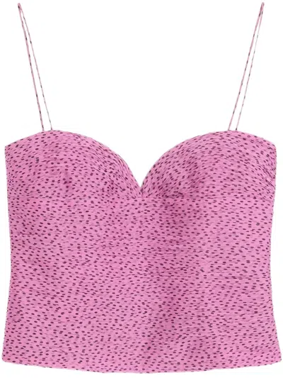 Valentino Plusdepois-print Chiffon Top In Multi