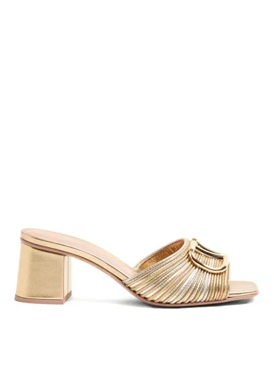 Valentino Garavani Vlogo Signature Mules In Animal Print