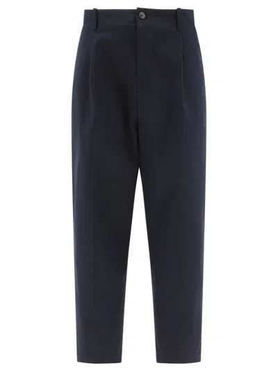 Valentino Chino Trousers With Mid-rise Waist In Blue