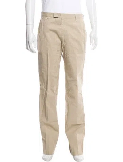 Pre-owned Valentino Chinos In Neutral