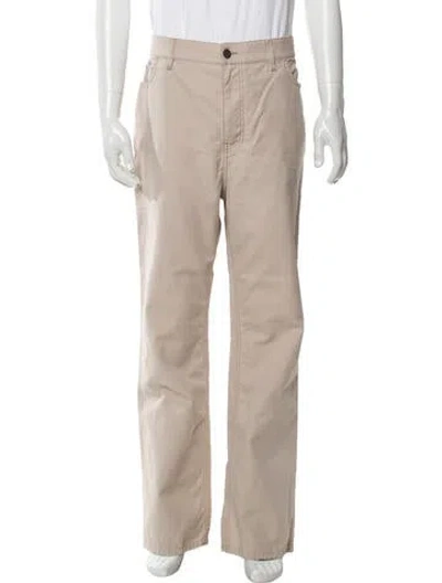 Pre-owned Valentino Chinos In Neutral