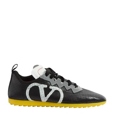 VALENTINO GARAVANI VALENTINO LOGO LACE-UP SNEAKERS