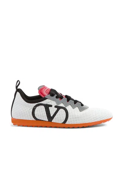 VALENTINO GARAVANI CHROMATHON LEATHER SNEAKERS