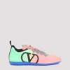 Valentino Garavani Chromathon Sneaker In Coral Fluo Green Fluo Ne Grigio Acid Blu