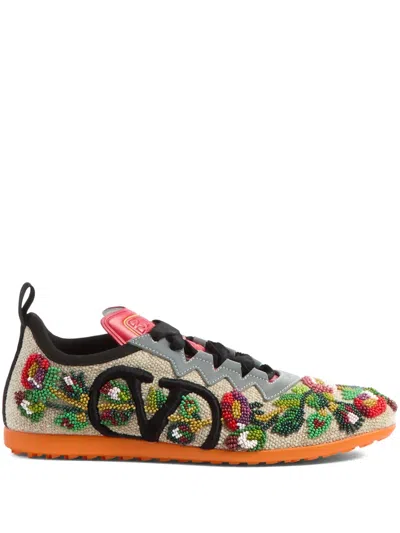 VALENTINO GARAVANI CHROMATHON EMBROIDERED SNEAKERS