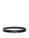 Valentino Garavani Vlogo Signature Belt In Shiny Calfskin 30 Mm