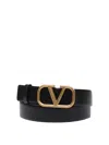 Valentino Signature Vlog Belt In Black