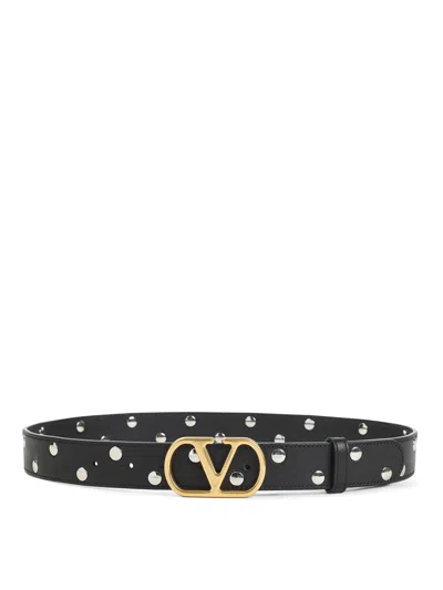 Valentino Garavani Buckle Belt In Black
