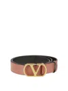 Valentino Belt H. 30 Vlogo Signature In Rosado