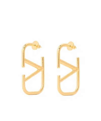Valentino Garavani Circular Earrings In Gold