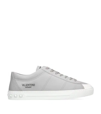 Valentino Garavani City Planet Sneakers In Grey