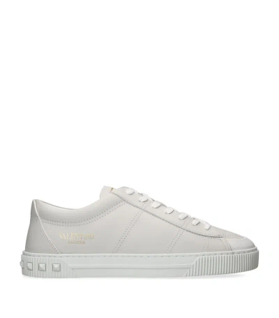 Valentino Garavani City Planet Trainers In White