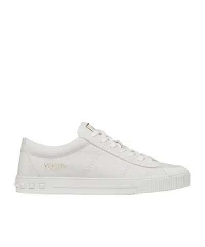 Valentino Garavani Cityplanet Low-top Sneakers In White