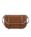 Valentino Clamshell Crossbody Bag In Brown