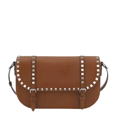 Valentino Garavani Clamshell Crossbody Bag In Brown