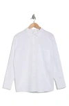 Valentino Classic Cotton Button-down Shirt In Bianco