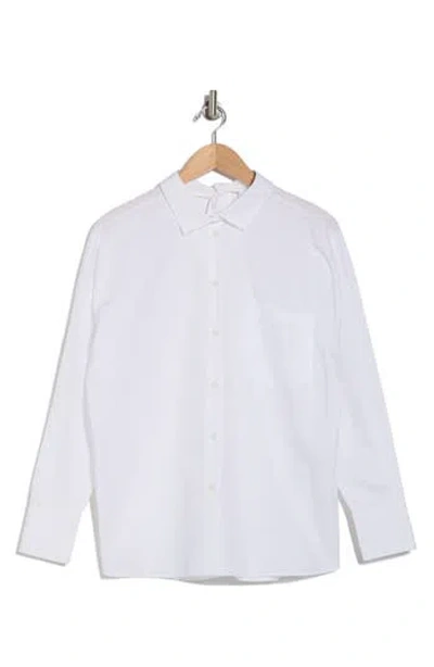 Valentino Classic Cotton Button-down Shirt In Bianco
