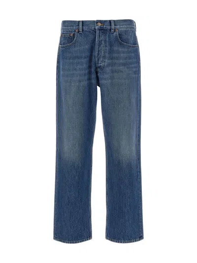 Valentino Classic Denim Jeans For Men In Blue