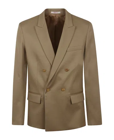 Valentino Classic Men's Sabbia Jacket For Spring/summer Fashion In Tan