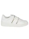 Valentino White Rockstud Untitled Sneakers In White