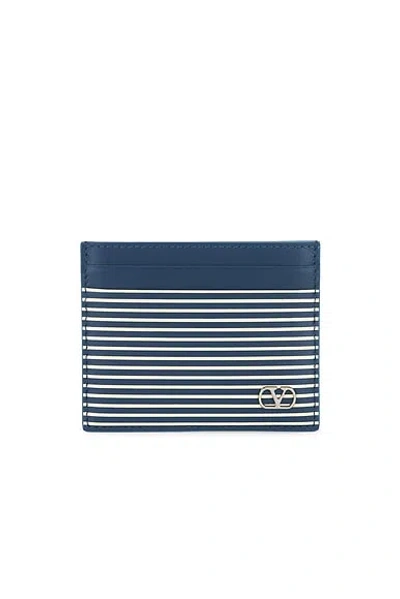 Valentino Garavani Classic Stripe Card Holder