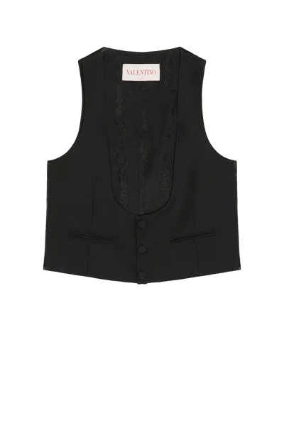 Valentino Classic Vest In Nero