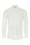 Valentino Classic White Poplin Shirt For Men In White