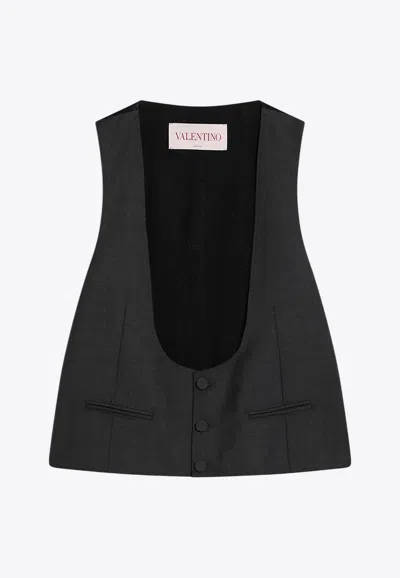VALENTINO U-NECK WOOL VEST