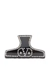 Valentino Hair Accessories Rhinestone Embellishments In Black
