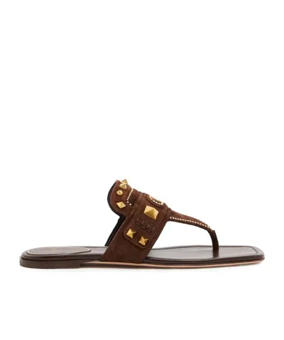 VALENTINO GARAVANI CLIM-TOED FLAT SANDALS