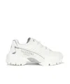 Valentino Climbers Mesh Sneakers In White