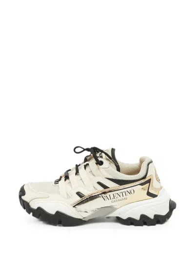 Pre-owned Valentino Garavani Climbers Sneakers In Neutral