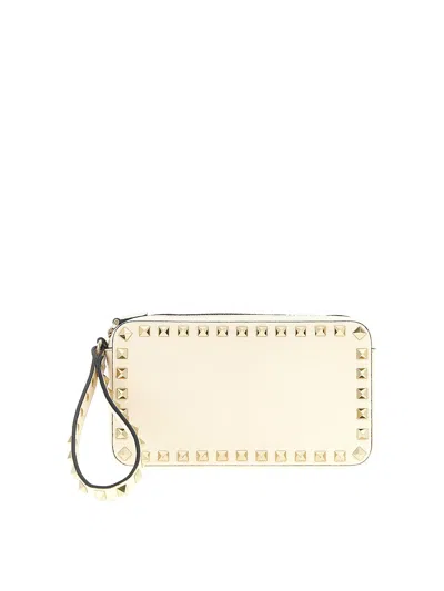 Valentino Garavani Clutch Bag In White