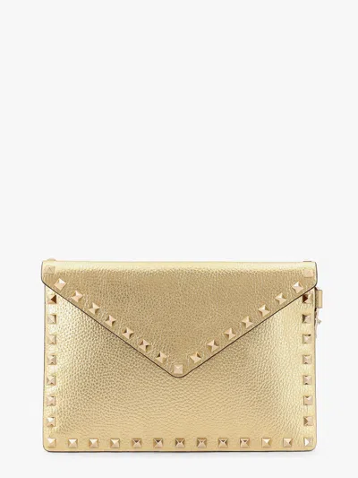 Valentino Garavani Clutch In Gold