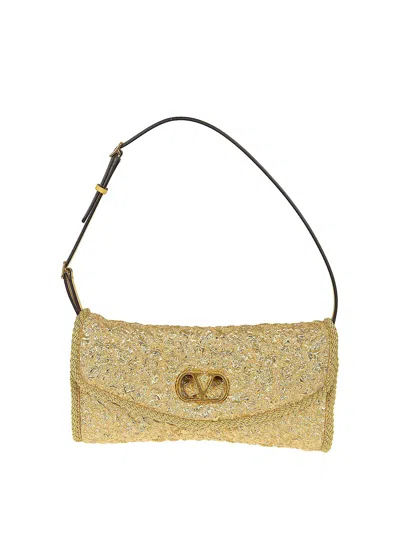 Valentino Garavani Clutch In Gold