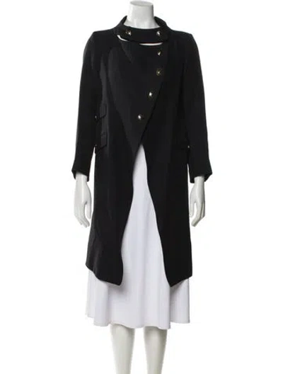 Pre-owned Valentino Coat In Black