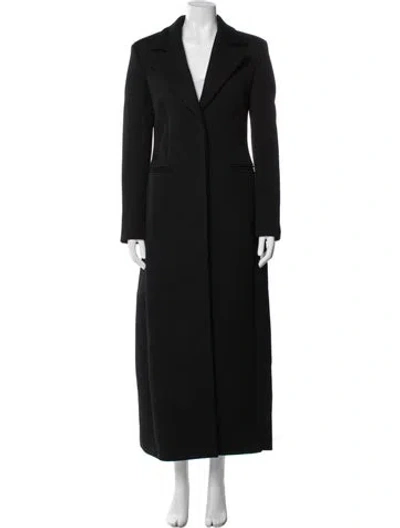 Pre-owned Valentino Coat In Black