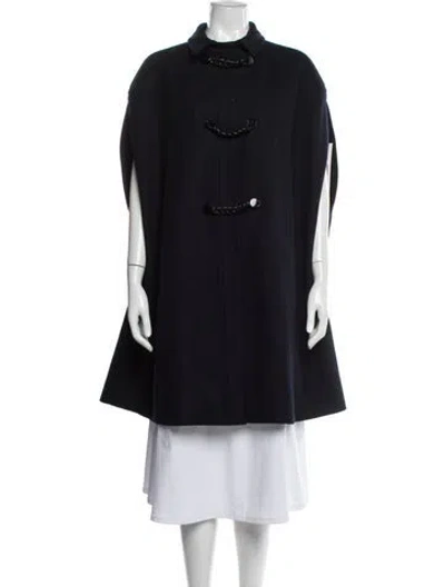 Pre-owned Valentino Coat In Blue