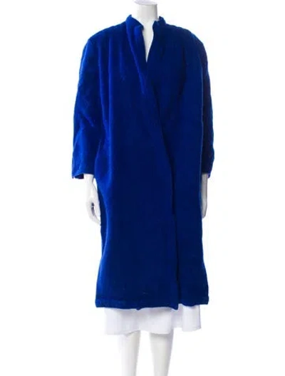 Pre-owned Valentino Coat In Blue