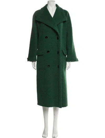Pre-owned Valentino Coat In Green