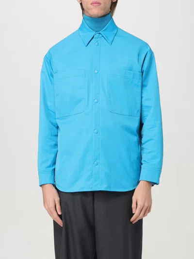 Valentino Coat  Men Color Blue In Blau