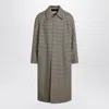Valentino Coat With Vichy Pattern In Cotton And Wool