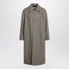 Valentino Coat With Vichy Pattern In Cotton And Wool In Multi