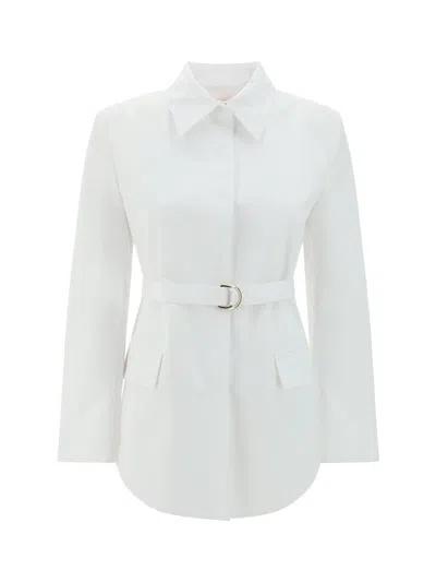 Valentino Garavani Women White Poplin Overcoat